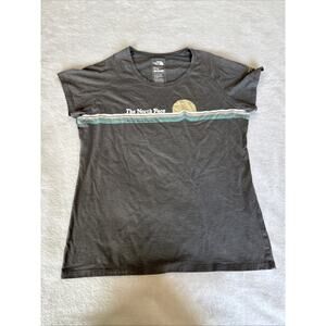 The North Face Womens XL Short Sleeve Never Stop Exploring Grey Slim Fit T Shirt